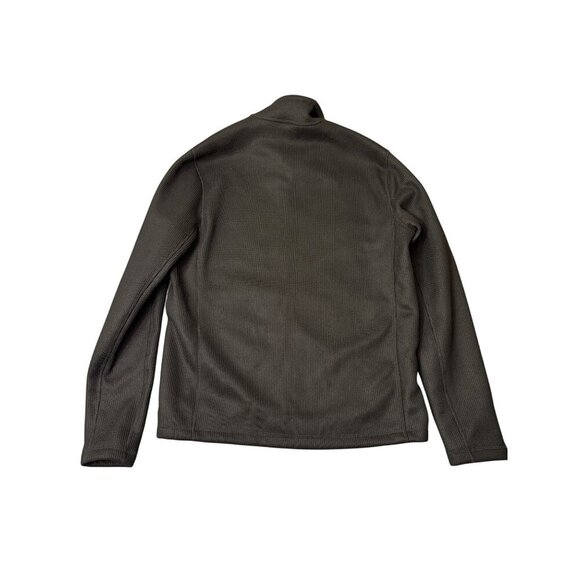 Gerry Mens Full-Zip Gray Waffle-Knit Jacket With Side Pockets - Medium - Picture 5 of 5